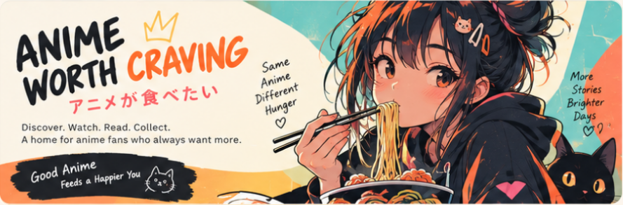 The existing I Crave Anime website design preview